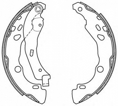 OPEN PARTS bsa207900 -  Комплект тормозных колодок